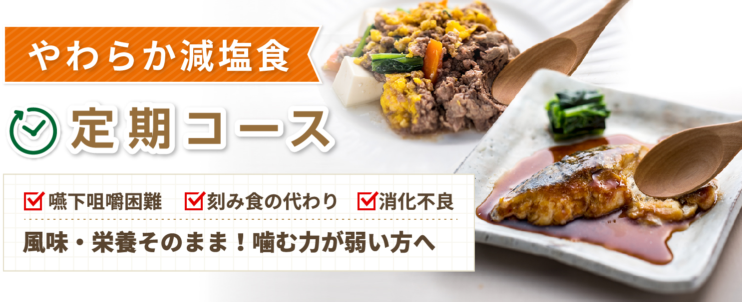 MFSやわらか食 定期コース 噛む力が弱い方へ