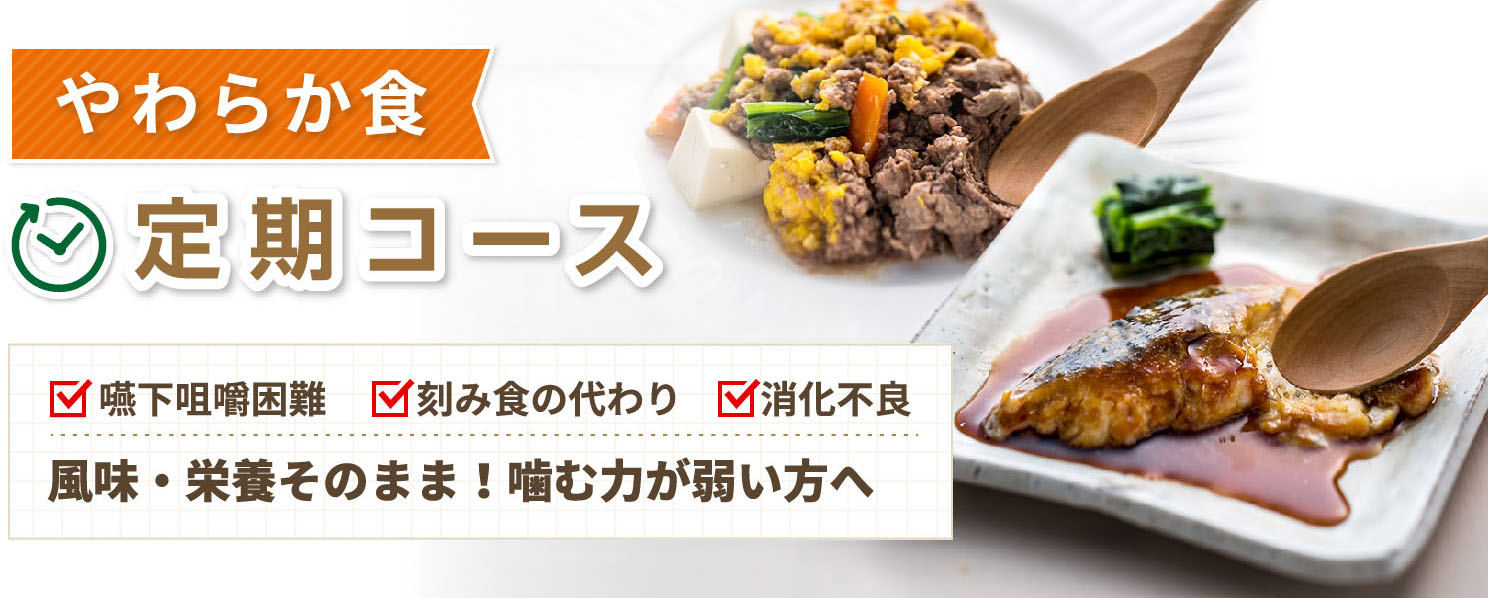MFSやわらか食 定期コース 噛む力が弱い方へ